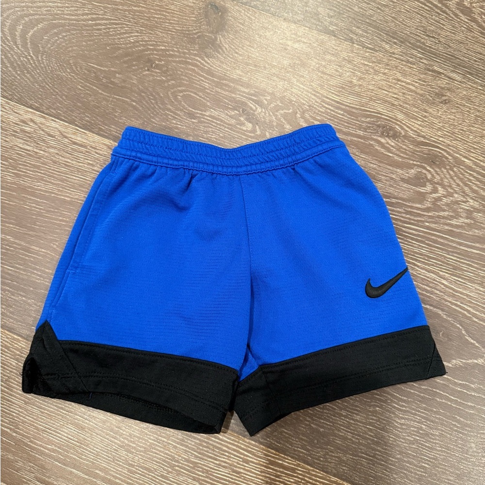 Nike Kids Toddler Royal Blue and Black Basketball Shorts